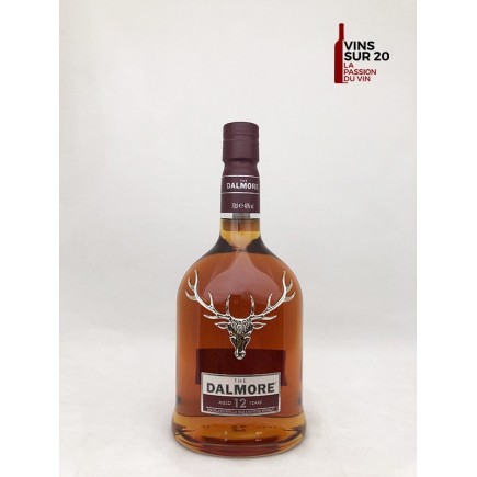THE DALMORE - HIGHLAND SINGLE MALT - 12 ANS - 40° - 70CL - ÉCOSSE