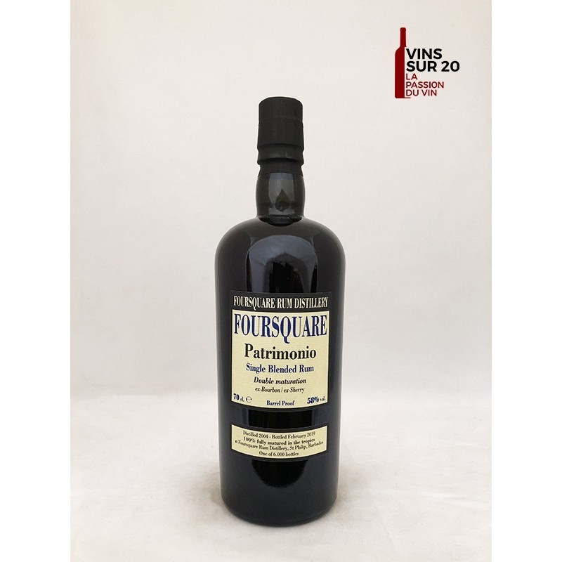 FOURSQUARE - PATRIMONIO - 2004 - 58° - 70CL - BARBADOS FOURSQUARE - PATRIMONIO - 2004 - 58° - 70CL - BARBADOS