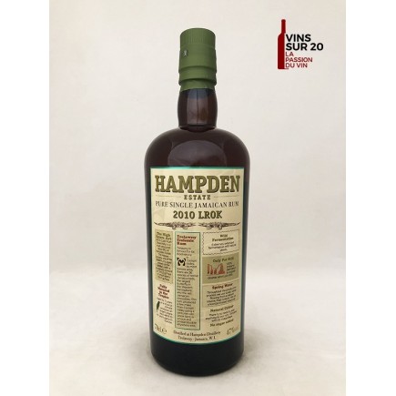 HAMPDEN - 2010 LROK - 47° - 70CL - JAMAIQUE