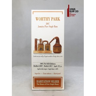 RHUM HABITATION VELIER - WORTHY PARK - 10 ANS - 2007 - 59° - 70CL - JAMAIQUE