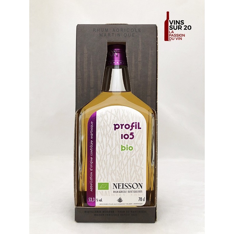 RHUM NEISSON - PROFIL 105 - BIO - 53.3° - 70CL - MARTINIQUE