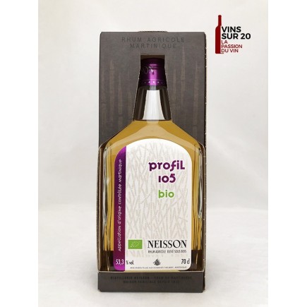 RHUM NEISSON - PROFIL 105 - BIO - 53.3° - 70CL - MARTINIQUE
