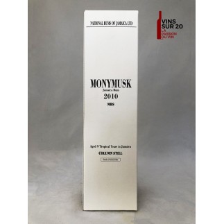 RHUM MONYMUSK - COLUMN STILL - 9 ANS - 2010 - 62° - 70CL - JAMAÏQUE