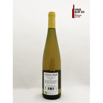 DOMAINE WUNSCH ET MANN - PINOT GRIS - 2018