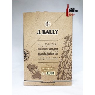RHUM J.BALLY - 12 ANS - BOUTEILLE PYRAMIDE - 45° - 70CL