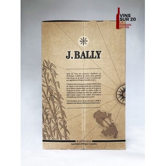 RHUM J.BALLY - 12 ANS - BOUTEILLE PYRAMIDE - 45° - 70CL