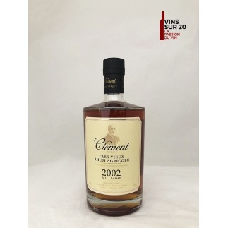 RHUM CLÉMENT - MILLÉSIME 2002 - 42° - 70CL