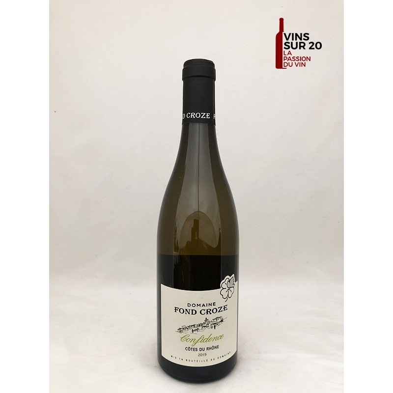 DOMAINE FOND CROZE - CONFIDENCE BLANC - 2019