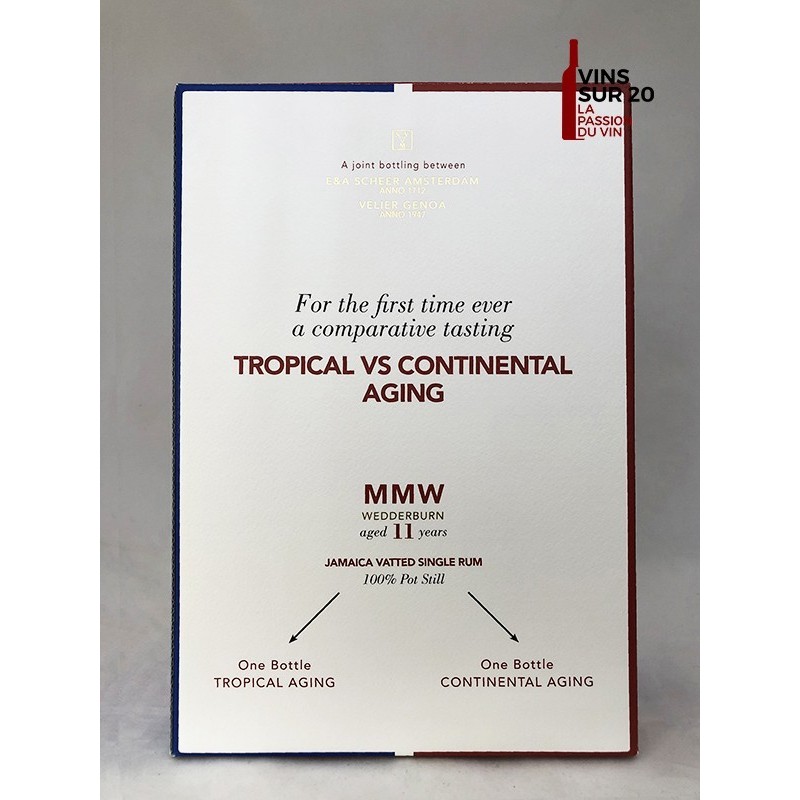 COFFRET SVM - MMW WEDDERBURN - 11 ANS - 66.5° - 70CL - JAMAIQUE