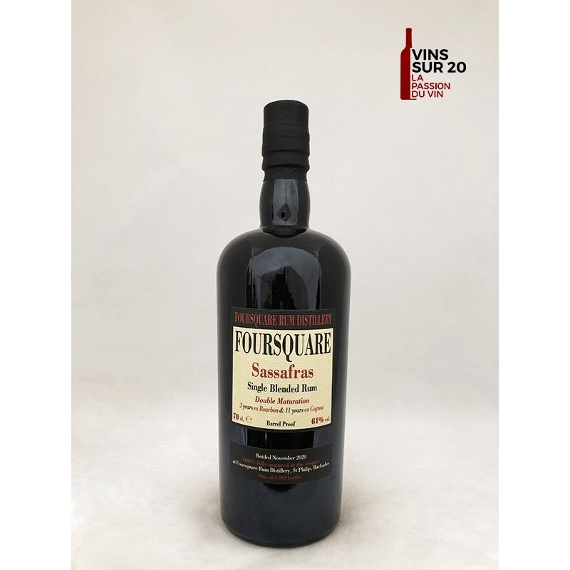 FOURSQUARE - SASSAFRAS - 61° - 70CL FOURSQUARE - SASSAFRAS - 61° - 70CL