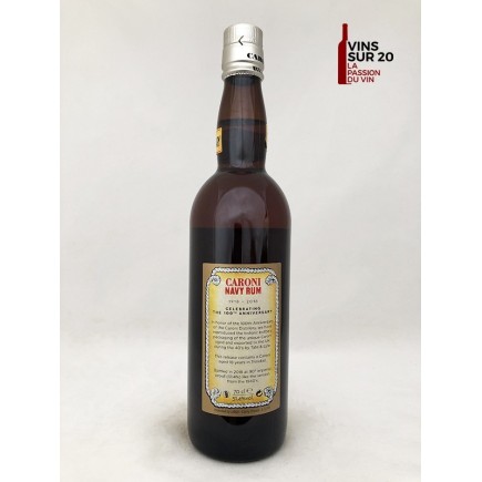 CARONI - NAVY RUM - EXTRA STRONG - 100e ANNIVERSAIRE - 51.4° - 70CL